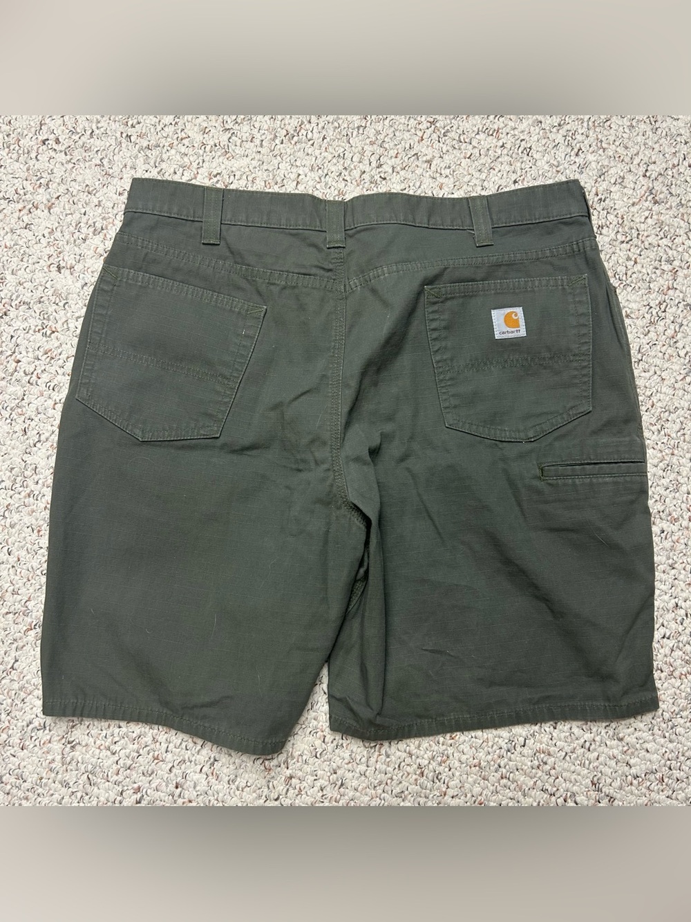 Carhartt Shorts Mens 40 Green Ripstop Original Fit Cargo MOS 100276-316